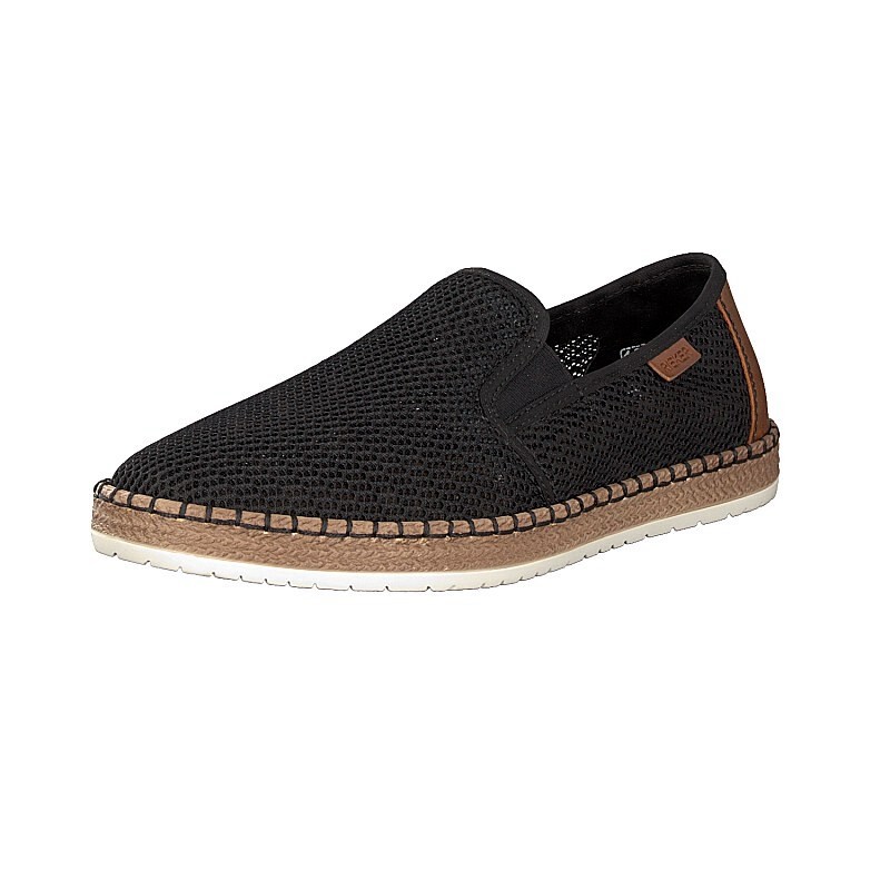 Slip On Rieker B5276-00 Para Homem - Pretas